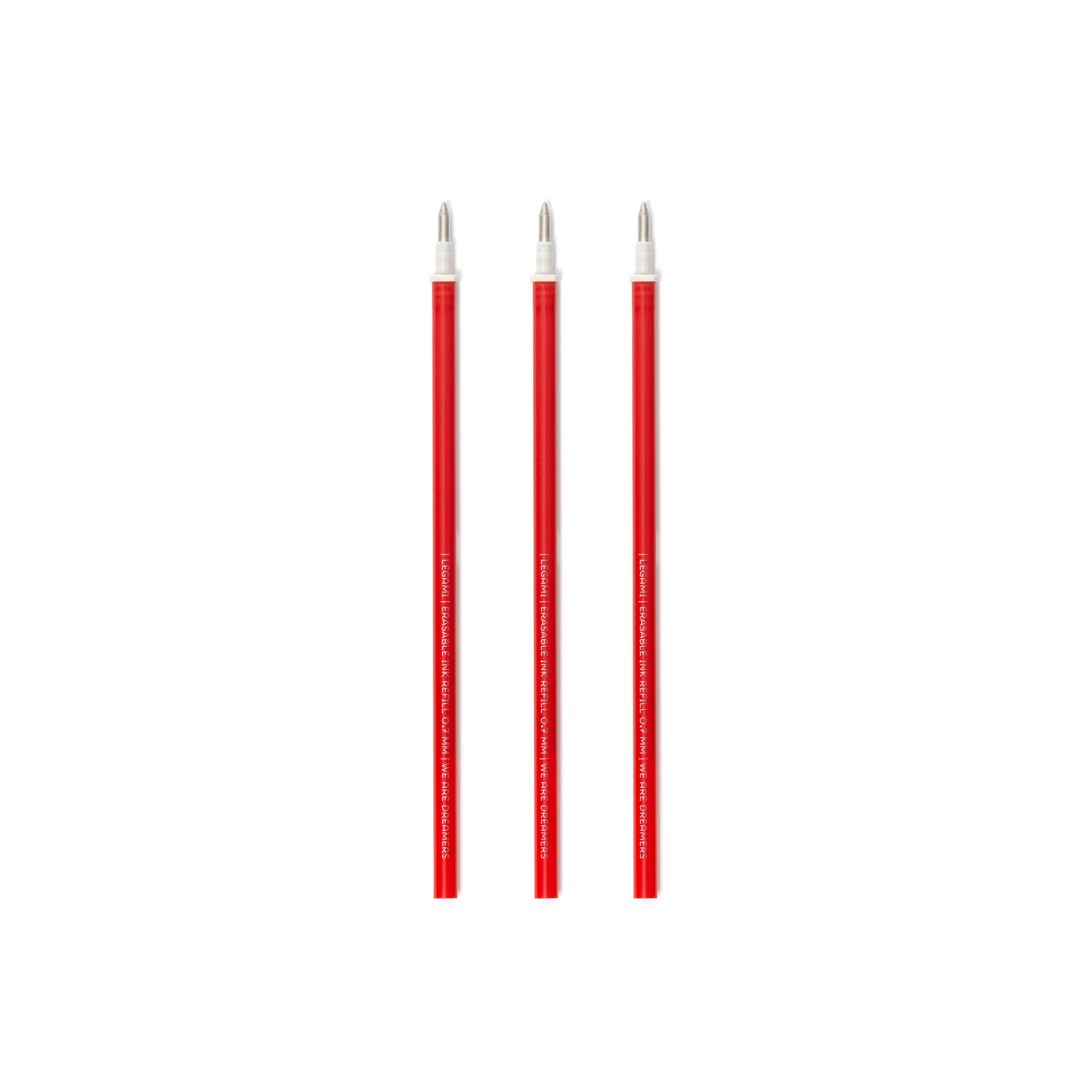 Legami Set 3 refill per Penna Gel Cancellabile colore rosso