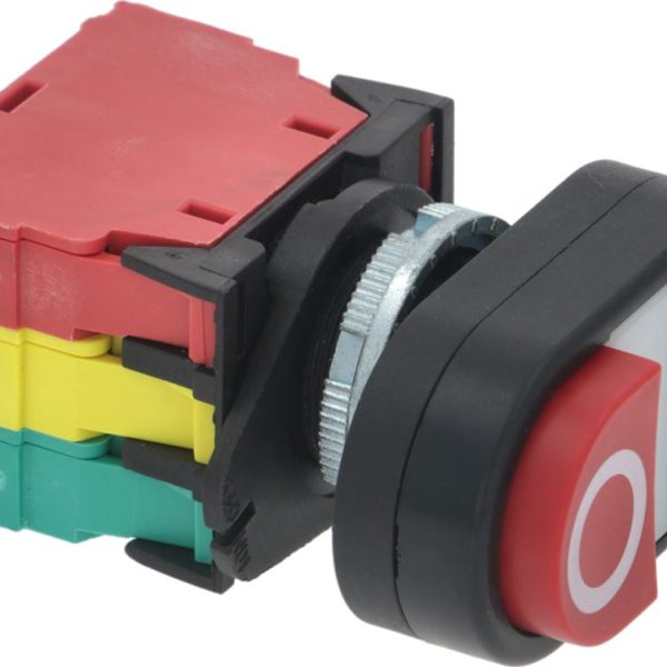 PULSANTIERA INTERRUTTORE O-I BIANCO-NERO ROSSO/VERDEV MARCIA/ARRESTO N.A43 GIOVENZANA X AFFETTATRICE