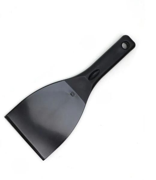 B280 BEST SOLUTIONS Spatola Flessibile 10 cm Raschietto Tagliapasta Pizza col. Nero