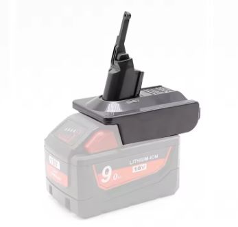 Adattatore convertitore batteria litio 18/20V Dewalt/Milwauke aspirapolvere Dyson V7 V8 N.Q12