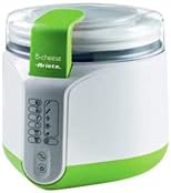 Ariete B-Cheese 615, Formaggiera e Yogurtiera con 6 Programmi Preimpostati, Panello Soft Touch, Cestello Antiaderente da 500ml, Temperatura Max 90°C, Ricettario Incluso, 500W, Bianco/Verde