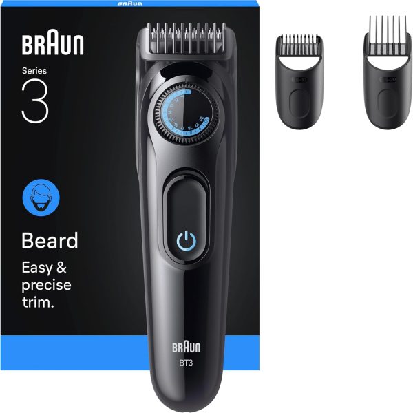 Braun Trimmer Barba Series 5 BT3520 REGOLABARBA RICARICABILE 1-20 MM WET DRY 3 ACCESSORI