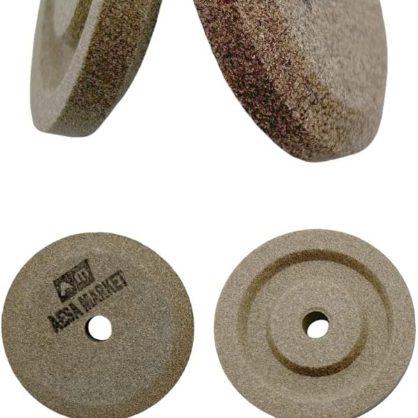 Affilatoio affila lama affettatrice coppia mole smerigli compatibili con RGV, FAC, MISTRO altre ø 45 - h 8 - foro 6 mm