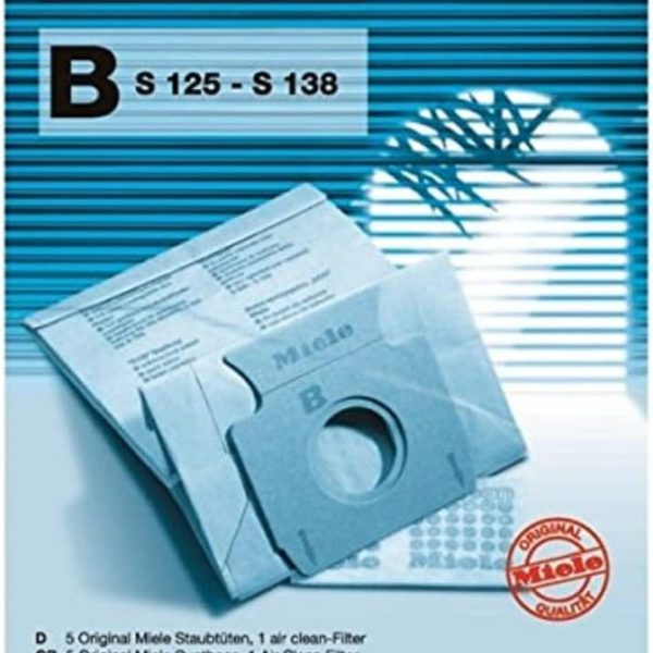 Miele 1122199, 5 Sacchetti tipo B S125-/S138, 1 Filtro Super Air Clean