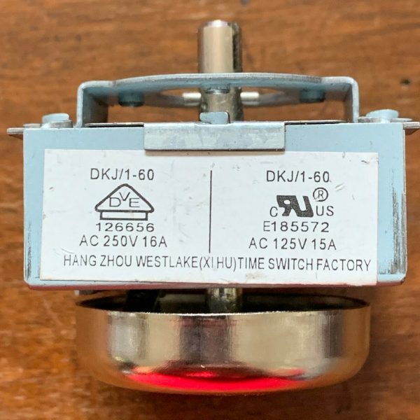 TIMER FORNO ELETTRICO DKJ/1-60 MINUTI E185572 perno 2 denti HANGZHOU N.518