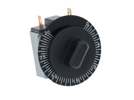 TIMER TEMPORIZZATORE 30 MINUTI 16(4)A 250V max 125°C perno ø 6 mm N.E18