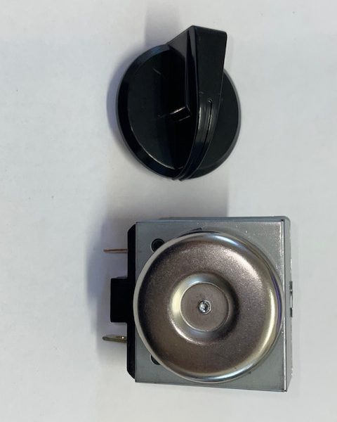 TIMER FORNO DKJ-Y-5 40006336 5 MIN  250V 16A T125 PERNO MEZZALUNA + MANOPOLA N.E24