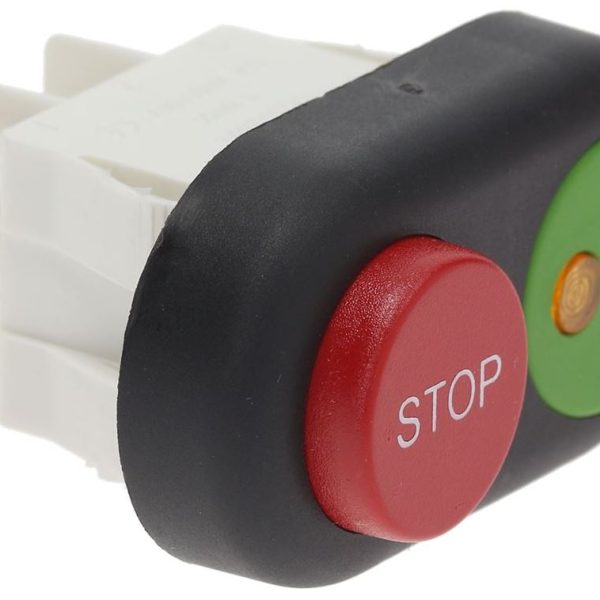 PULSANTIERA INTERRUTTORE AFFETTATRICE 2 TASTI I-STOP 6 CONTATTI 16A 250V N.R34