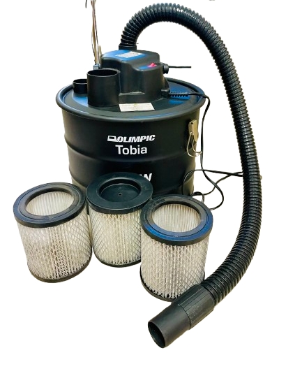 USATO - OLIMPIC Bidone Aspiracenere TOBIA 1200 W x Camino STUFE A Legna E A Pellet