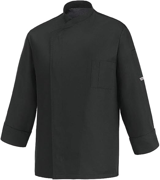 EGOCHEF - Giacca Cuoco Ottavio TAGLIA M maniche lunghe - 100% Microfibra NERO