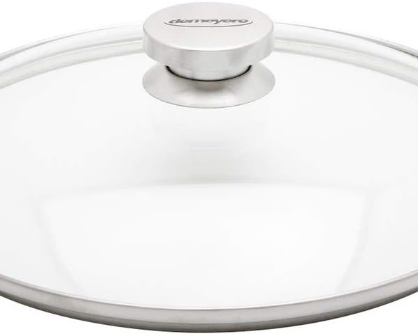Demeyere Proline 7 - Coperchio di vetro pyrex con cerchio in acciaio inox, 28 cm