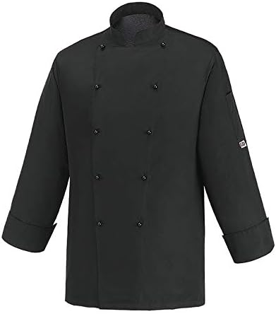 EGOCHEF - Giacca Cuoco ICE Taglia M NERO maniche lunghe 100% Microfibra